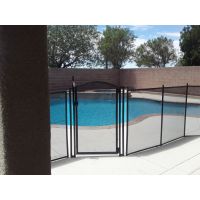 mesh pool fence with Arched style pool gate from Life Saver